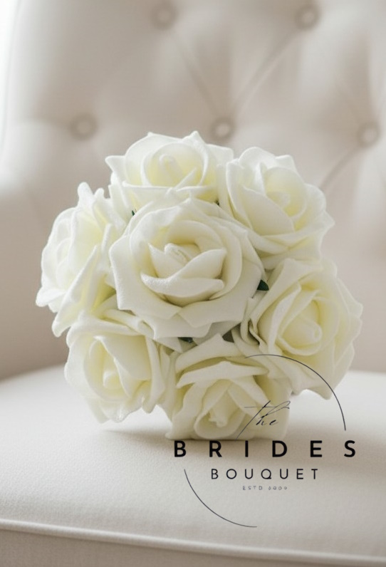 ivory rose flower girl bouquets simple low cost artificial wedding flowers uk