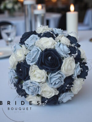 Handmade artificial rose bouquet for wedding day