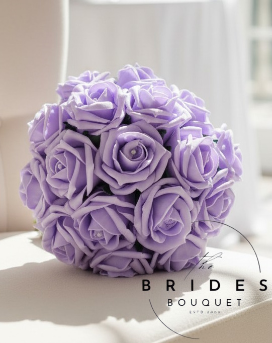 budget wedding flowers uk foam rose custom colour bridesmaids size medium bouquets for bride or bridesmaid