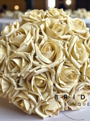 bridesmaid bouquets of artificial faux foam roses huge range of colours available