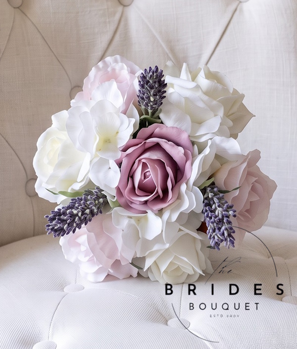 lavender and faux rose wedding bouquets for flower girls uk bridal bouquet