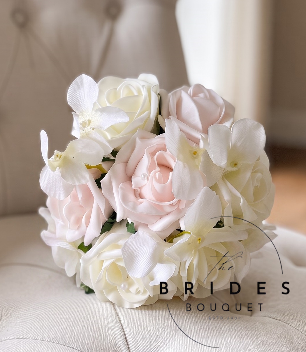 rose and hydrangea wedding bouquet artificial flower girl size posy flower girl bouquets roses and hydrangea any colours