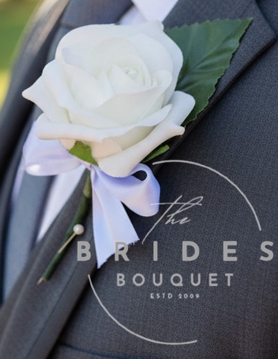 wedding guest buttonhole artificial rose best selling faux wedding flowers uk