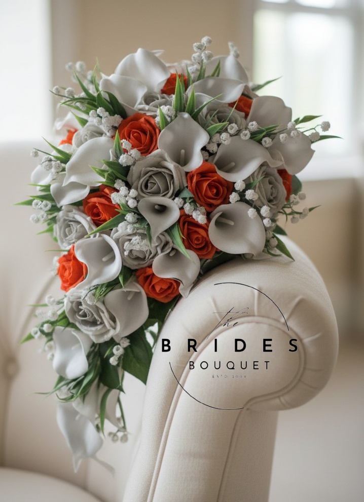 real touch calla lily rose and lily of the valley artificial bridal flowers uk