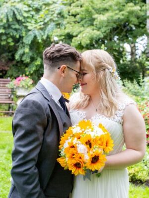 Bridal Bouquets with Sunflowers