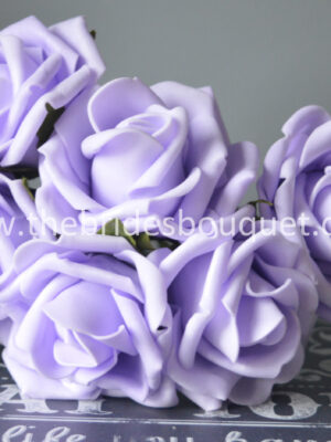 bright lilac foam roses colour fast foam flowers ice lilac shade uk supplier