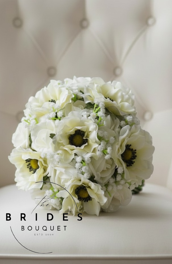 silk anemone bridesmaids bouquets artificial flowers for weddings