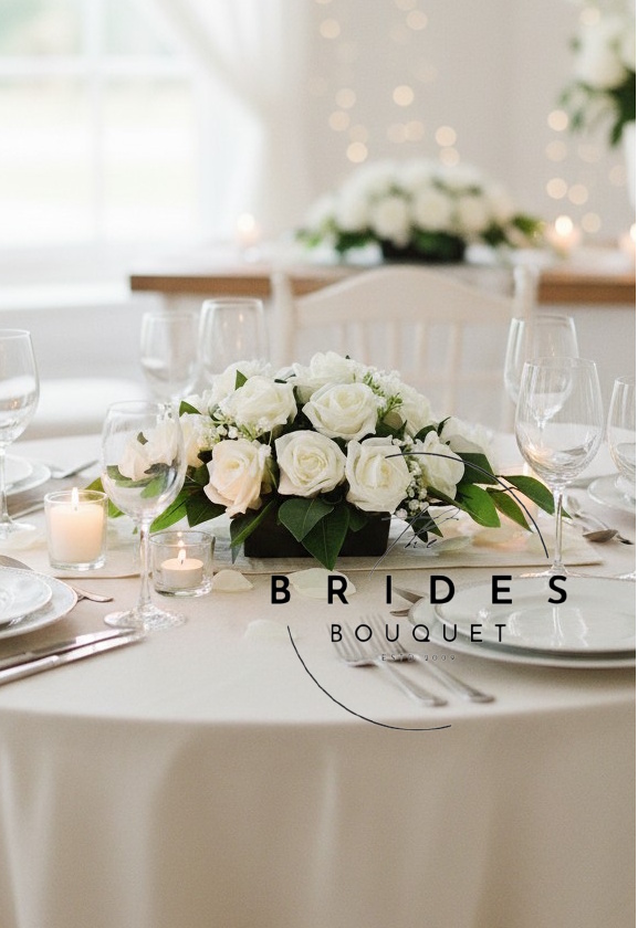 small low cost wedding table arrangement artificial flowers roses in any colours