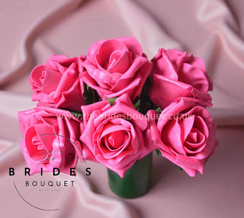 foam roses for sale bunches any colour faux rose high quality polyfoam flowers by the brides bouquet uk