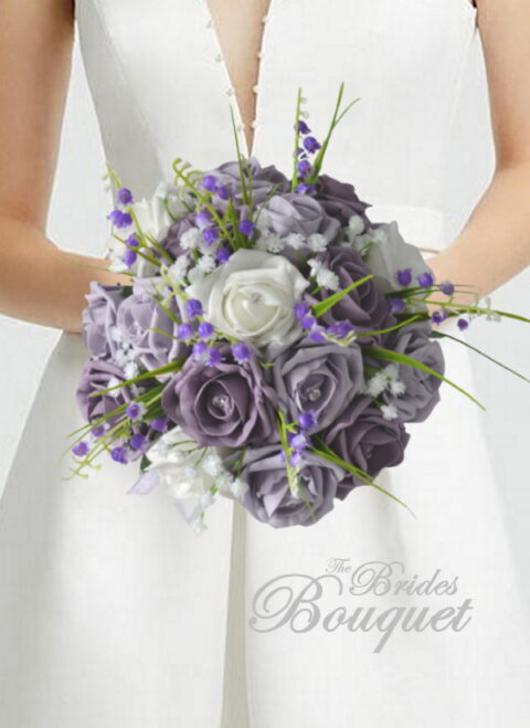 Bluebell and Rose Wedding Bouquets - The Brides Bouquet UK
