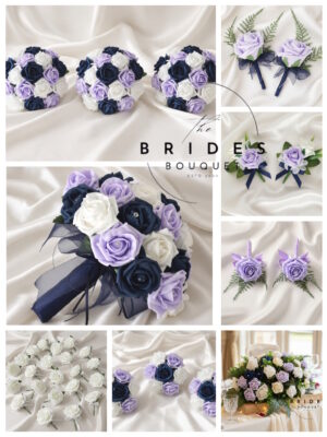 artificial rose wedding bouquet package luxury 39 piece bouquet buttonhole flowers custom colours
