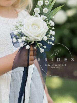 flower girl bridesmaid wand bouquet artificial flowers