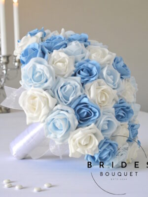 large extra large rose bouquet artificial wedding flowers in any 3 rose shades
