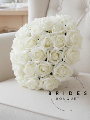 x-large foam rose wedding bouquet brides flowers best uk wedding bouquets
