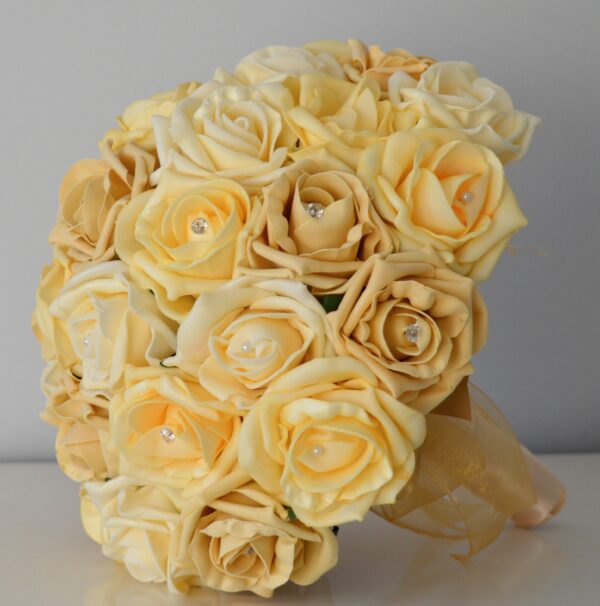 gold wedding flowers