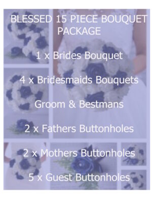 faux rose bridal flower package uk custom colours bouquets and buttonholes