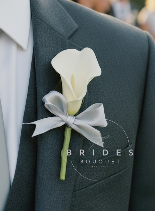 real touch calla lily wedding buttonholes uk artificial flowers