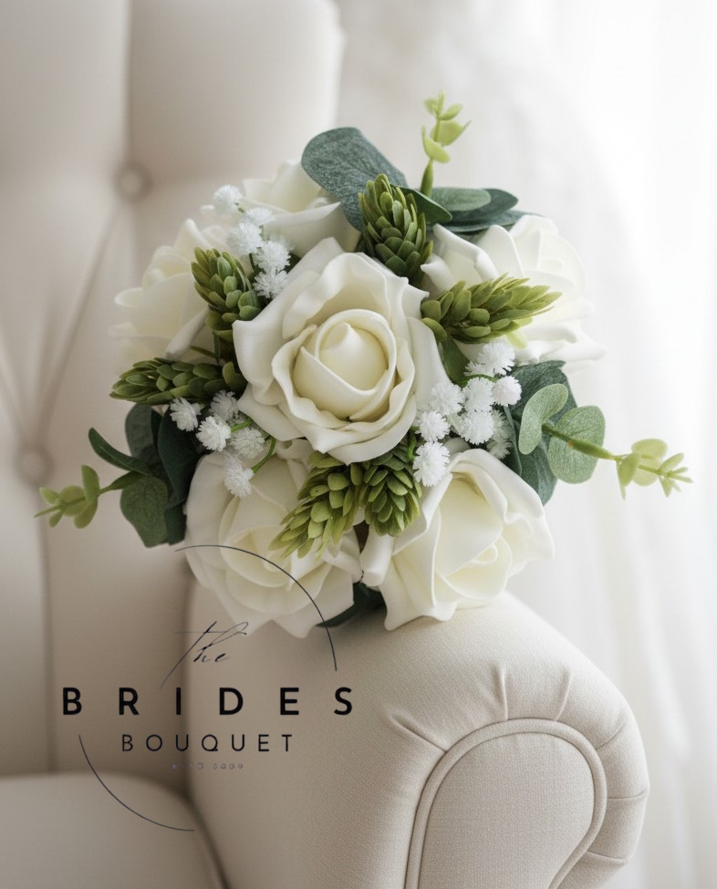 rose and hop wedding bouquet flower girl artificial posy bouquets