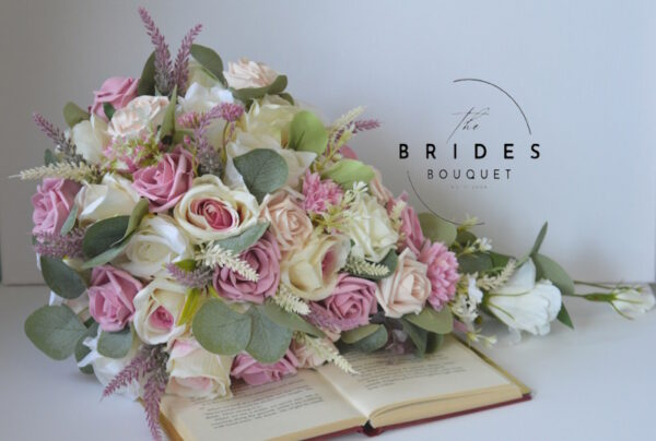 bridal teardrop bouquets of silk flowers artificial brides cascade bouquet