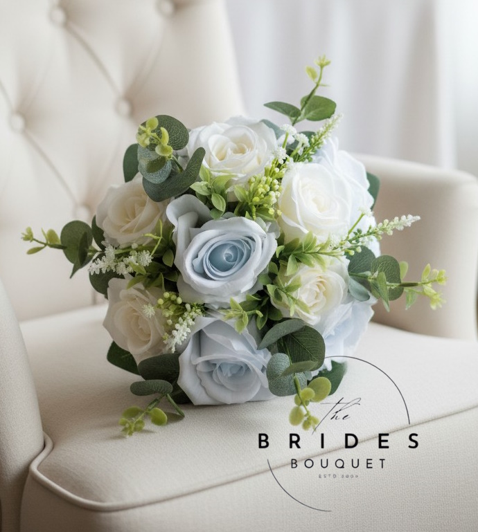 bridesmaids flower girls bouquets of silk roses natural look with foliage