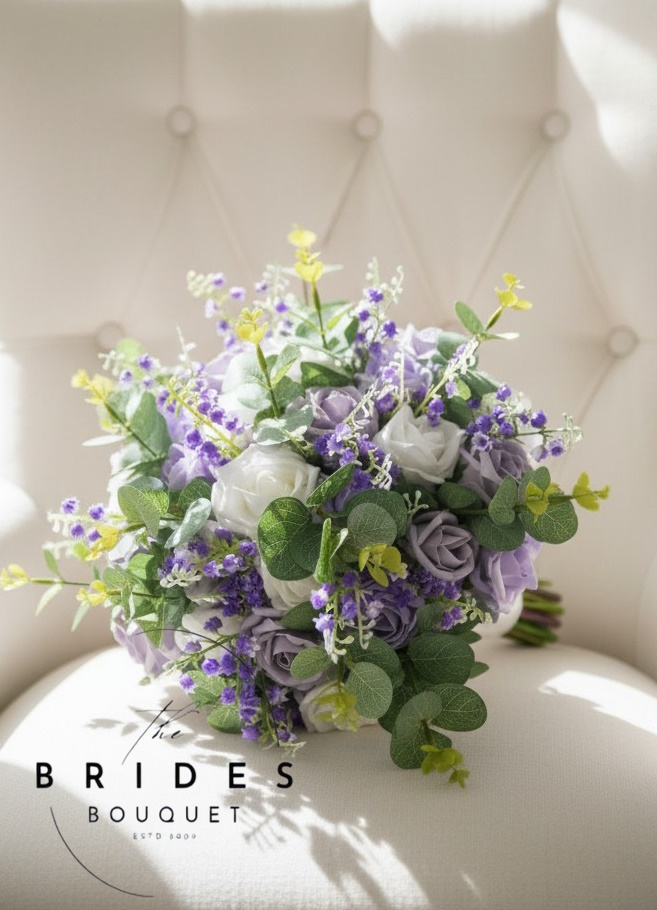bluebell and rose artificial bridal flowers uk natural look wedding bouquets