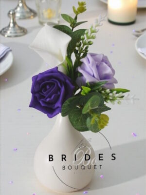 artificial low cost table arrangements for weddings and events any colour to match your scheme