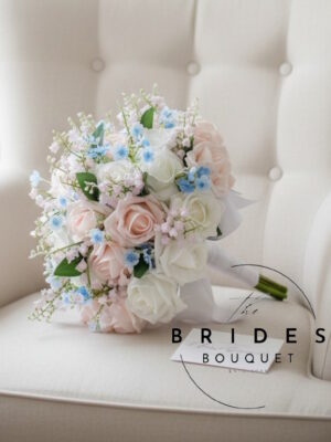 spring wedding brides bouquet flowers for brides bridal bouquets roses lily valley forget me not posy bouquets