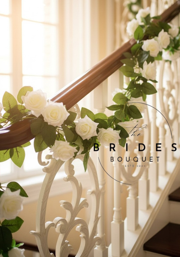 artificial rose wedding garlands