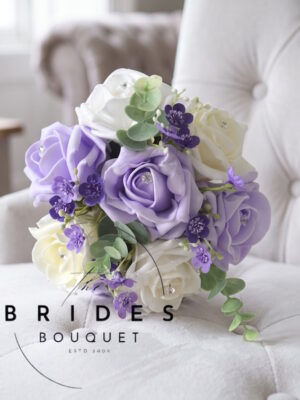 artificial flower girl bouquets uk
