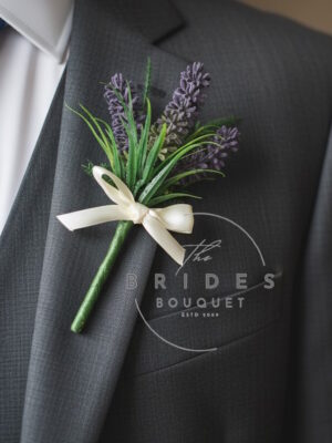 artificial lavender wedding flowers by the brides bouquet uk