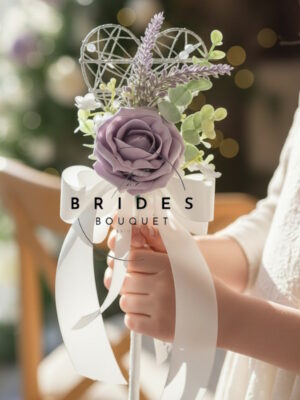 wand flower girl bouquets bridesmaids wands heather roses eucalyptus and gyp artificial wedding wands scottish weddings
