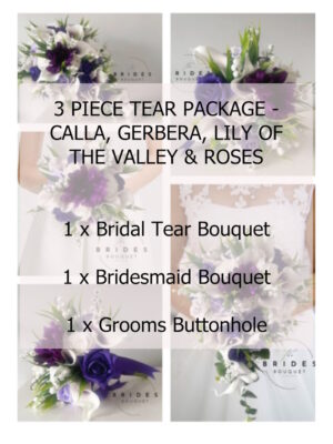 artificial wedding bouquet and buttonhole package uk bridal flowers custom colours