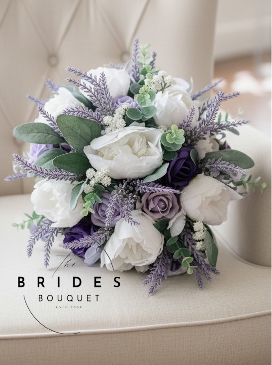 silk peony artificial heather and rose bridal bouquets faux wedding flowers uk
