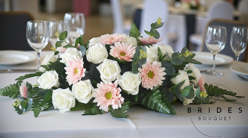 artificial gerbera and rose wedding table arrangements silk faux venue flowers for weddings artificial flowers for wedding tables silk gerbera artificial rose bridal tables any colours
