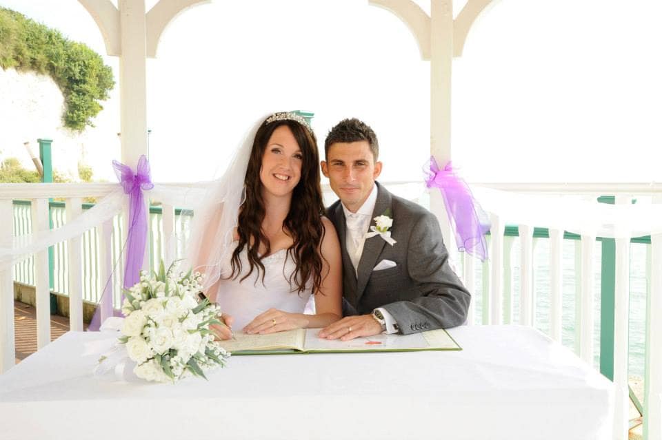 bride groom cyprus wedding artificial wedding bouquet in ivory roses created by the brides bouquet uk