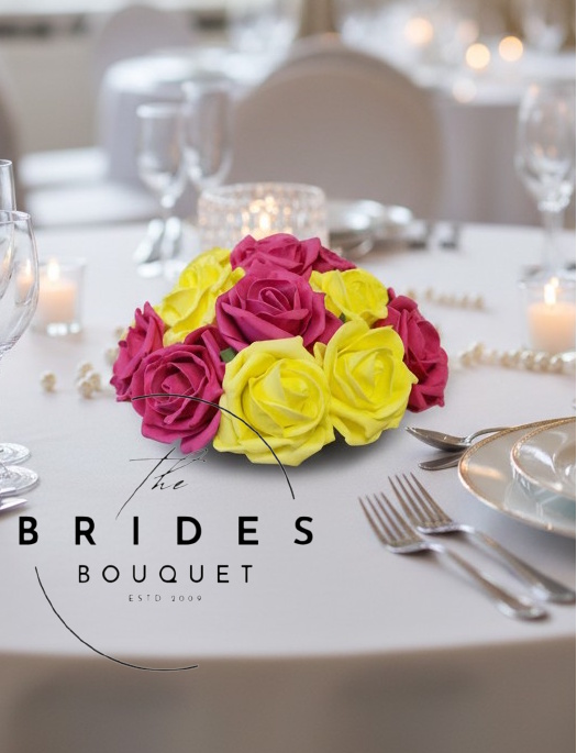 wedding table arrangements of faux roses any colours guest flower arrangement weddings