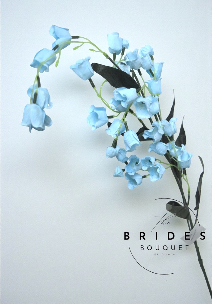 artificial large silk flowers baby blue lily of the valley stem giant flowers giant artificial flowers baby blue bells