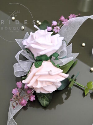 wedding flowers corsage bracelet with any colour roses and lily of the valley
