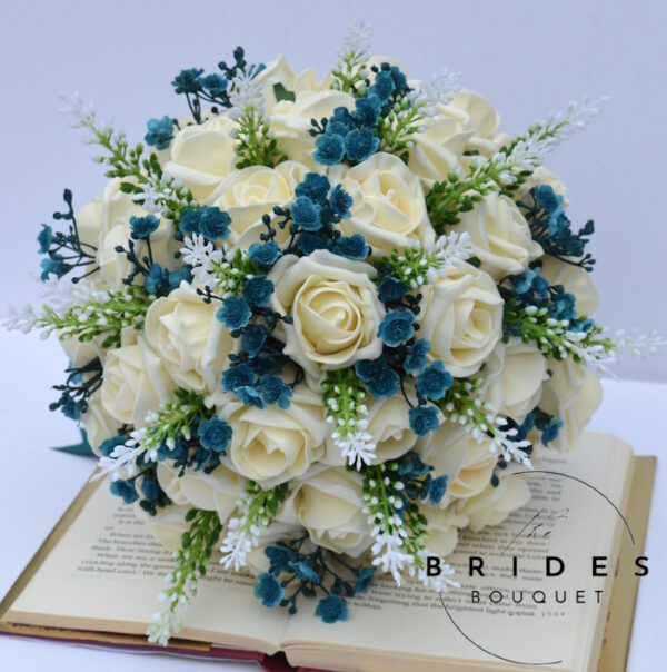 artificial bridal bouquet custom colour wedding flowers