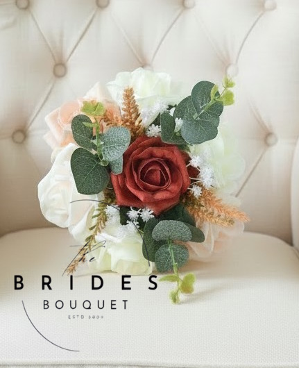 rose heather and eucalyptus wedding bouquets for flower girls artificial bridal bouquet uk