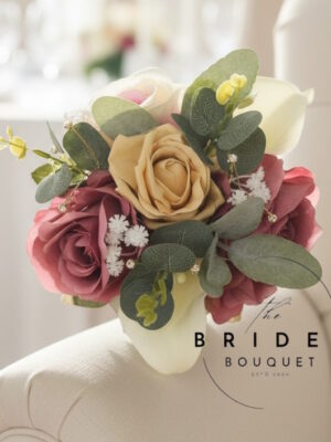 childs posy bouquet silk faux flowers natural look