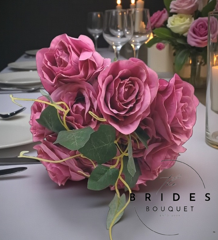 dusky pink silk rose bunch order artificial high quality flowers online
