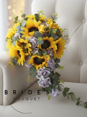 wedding flower package with sunflowers for bridal party uk artificial wedding flowers