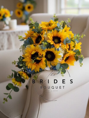 wedding flower package with sunflowers for bridal party uk artificial wedding flowers