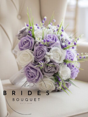 bluebell wedding flowers artifical biidal bouquets uk
