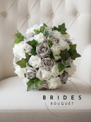 rose and ivy artificial faux wedding bouquets