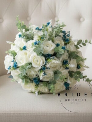 Ellie - Roses, Eucalyptus, Gyp & Astilbe