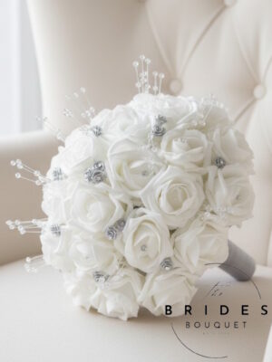 Sparkle - Rose, Mini Flower & Crystal